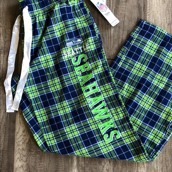 Seattle Seahawks Women Plaid PJ Pants M NEW - Picture 2 of 7
